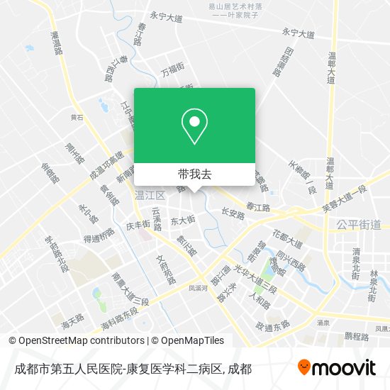 成都市第五人民医院-康复医学科二病区地图