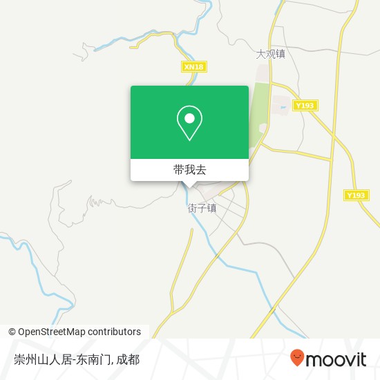 崇州山人居-东南门地图