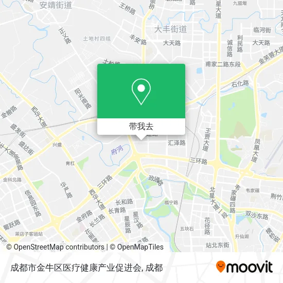 成都市金牛区医疗健康产业促进会地图