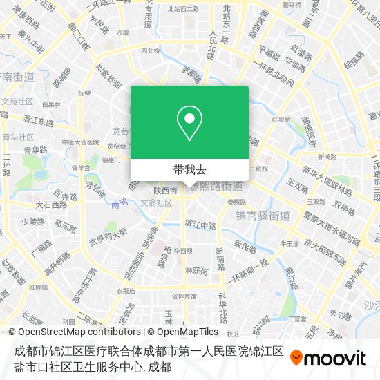 成都市锦江区医疗联合体成都市第一人民医院锦江区盐市口社区卫生服务中心地图