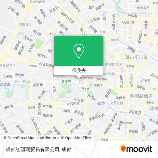 成都红珊瑚贸易有限公司地图