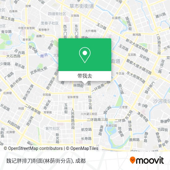 魏记胖排刀削面(林荫街分店)地图