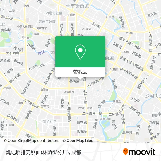 魏记胖排刀削面(林荫街分店)地图