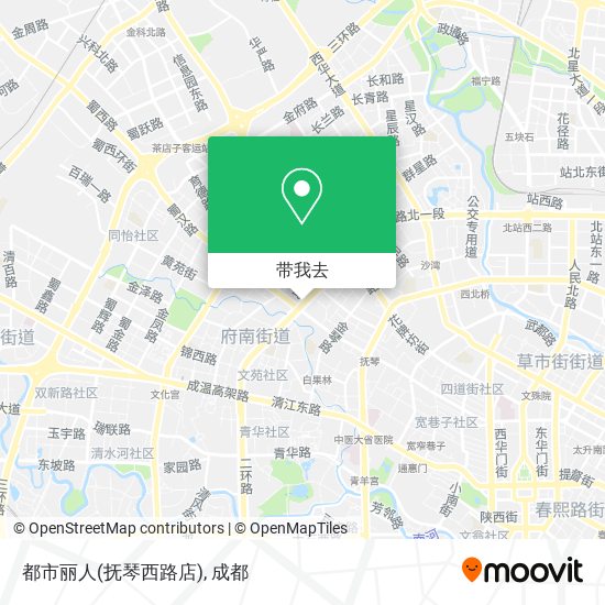 都市丽人(抚琴西路店)地图