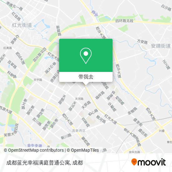 成都蓝光幸福满庭普通公寓地图