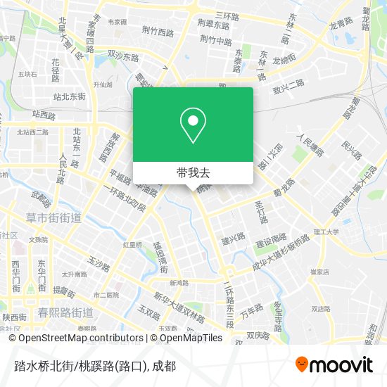 踏水桥北街/桃蹊路(路口)地图