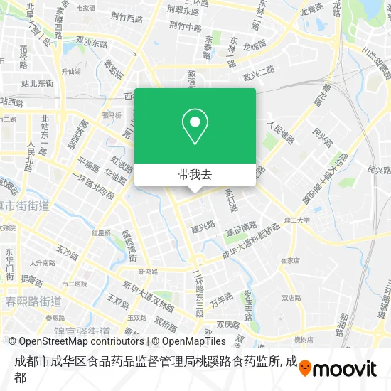 成都市成华区食品药品监督管理局桃蹊路食药监所地图