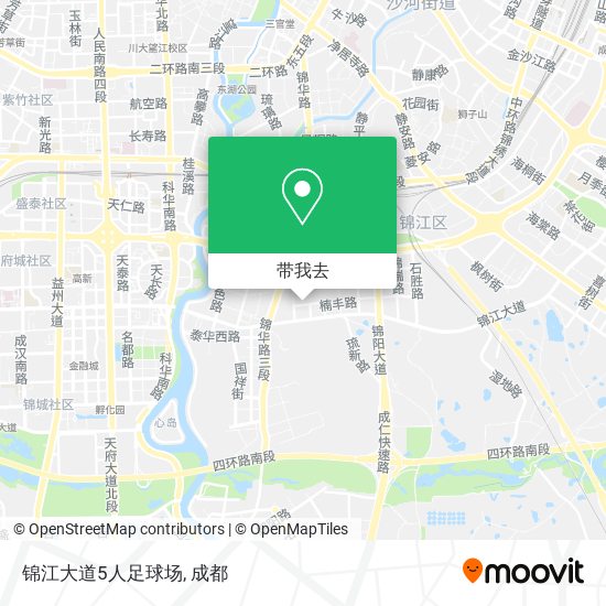 锦江大道5人足球场地图