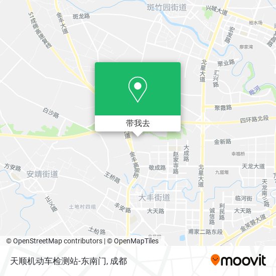 天顺机动车检测站-东南门地图
