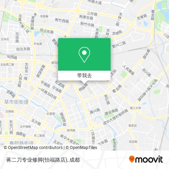 蒋二刀专业修脚(怡福路店)地图