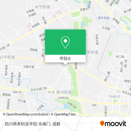 四川商务职业学院-东南门地图