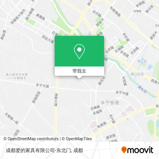 成都爱的家具有限公司-东北门地图