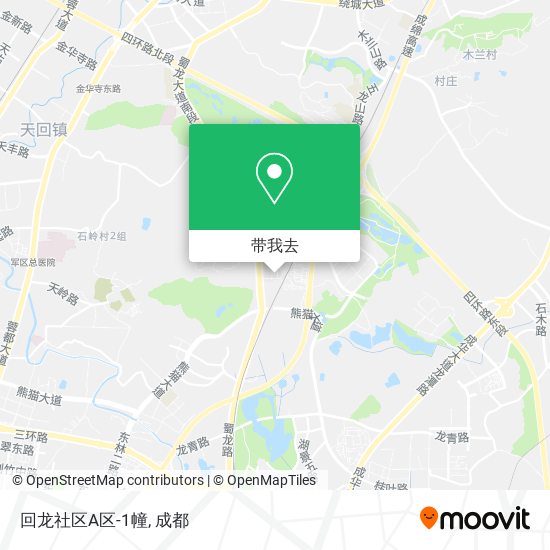 回龙社区A区-1幢地图