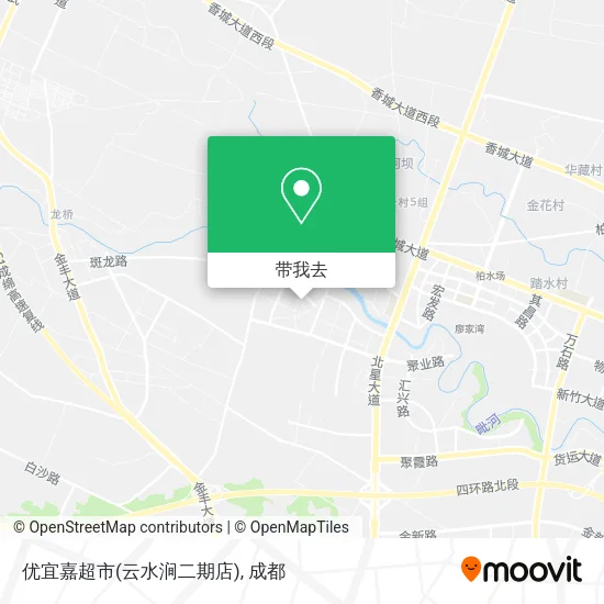 优宜嘉超市(云水涧二期店)地图