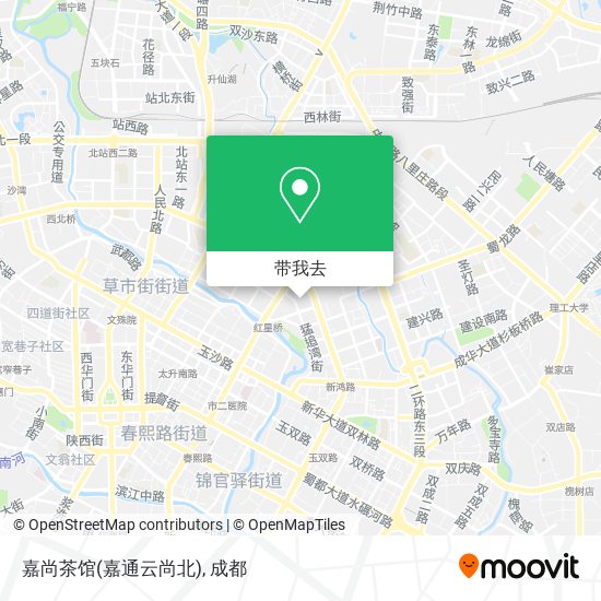 嘉尚茶馆(嘉通云尚北)地图