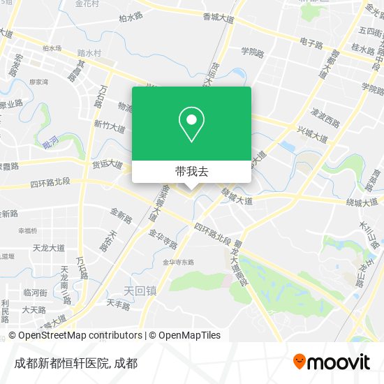 成都新都恒轩医院地图