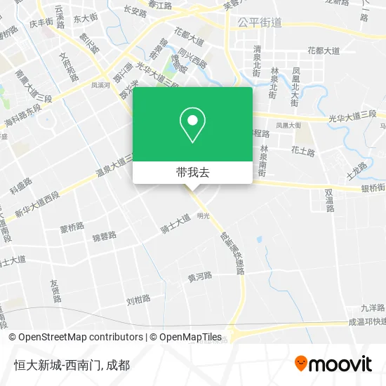 恒大新城-西南门地图