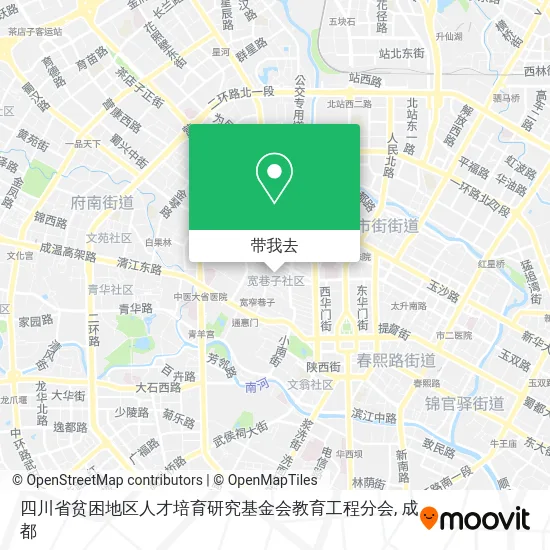 四川省贫困地区人才培育研究基金会教育工程分会地图