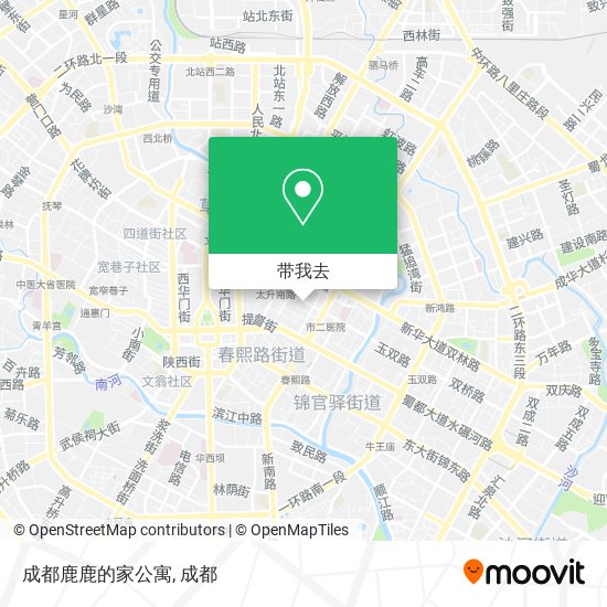 成都鹿鹿的家公寓地图