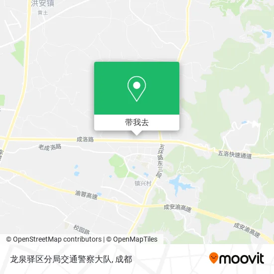 龙泉驿区分局交通警察大队地图