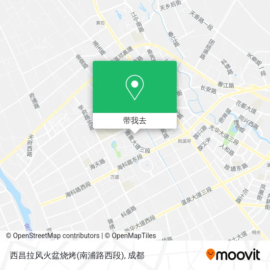 西昌拉风火盆烧烤(南浦路西段)地图