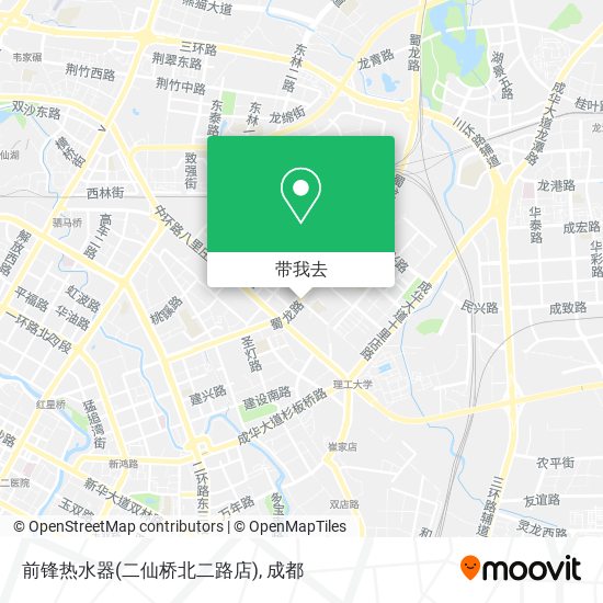 前锋热水器(二仙桥北二路店)地图