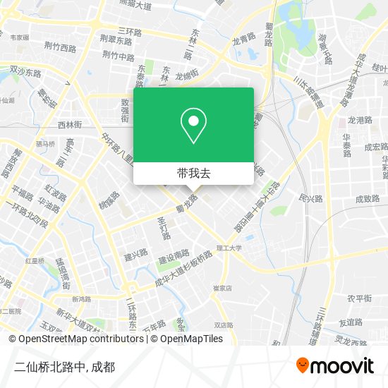 二仙桥北路中地图