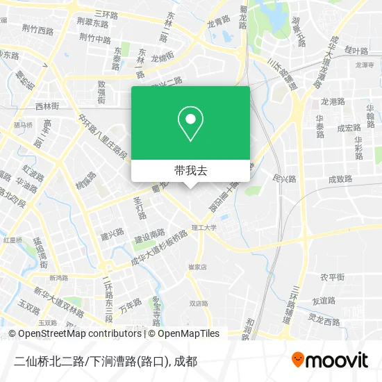 二仙桥北二路/下涧漕路(路口)地图