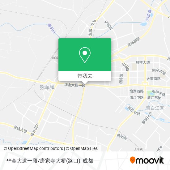 华金大道一段/唐家寺大桥(路口)地图