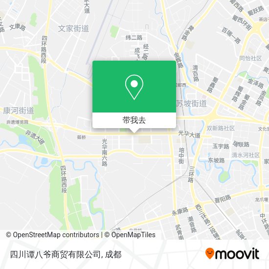 四川谭八爷商贸有限公司地图