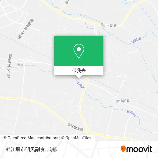 都江堰市明凤副食地图