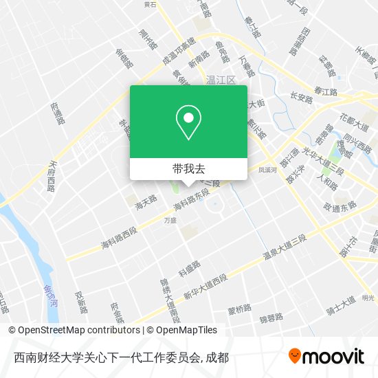 西南财经大学关心下一代工作委员会地图