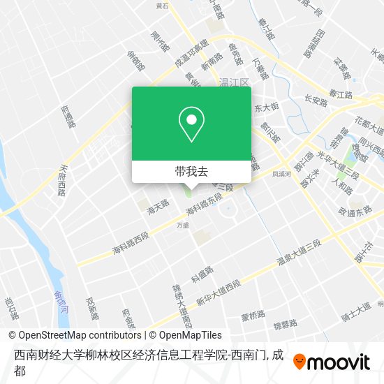 西南财经大学柳林校区经济信息工程学院-西南门地图