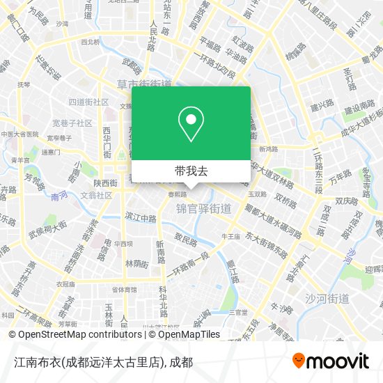 江南布衣(成都远洋太古里店)地图