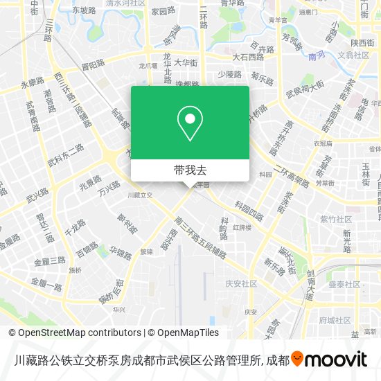 川藏路公铁立交桥泵房成都市武侯区公路管理所地图