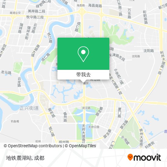 地铁麓湖站地图