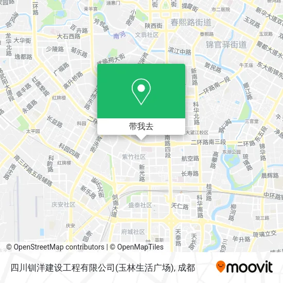 四川钏洋建设工程有限公司(玉林生活广场)地图