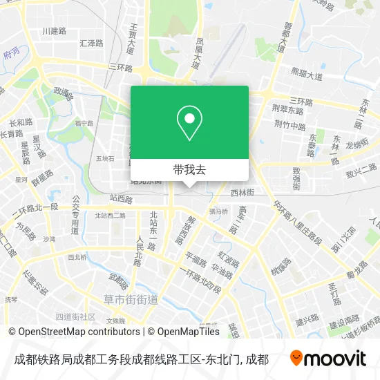 成都铁路局成都工务段成都线路工区-东北门地图