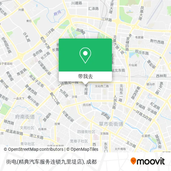 街电(精典汽车服务连锁九里堤店)地图