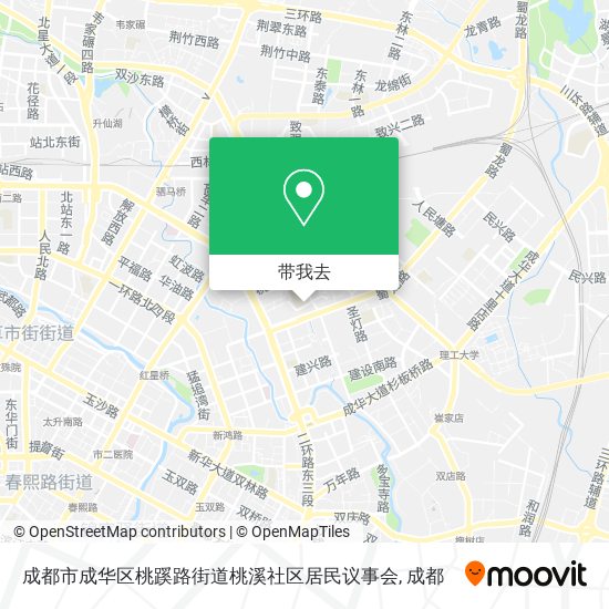 成都市成华区桃蹊路街道桃溪社区居民议事会地图