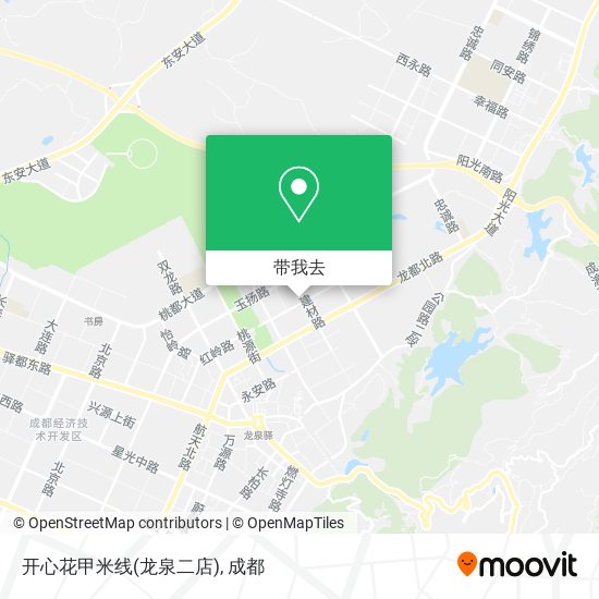 开心花甲米线(龙泉二店)地图