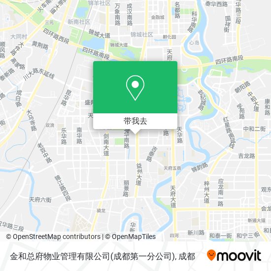 金和总府物业管理有限公司(成都第一分公司)地图