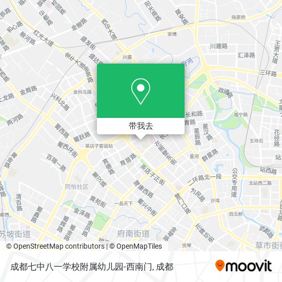 成都七中八一学校附属幼儿园-西南门地图