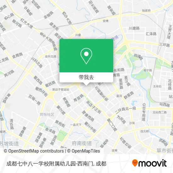 成都七中八一学校附属幼儿园-西南门地图