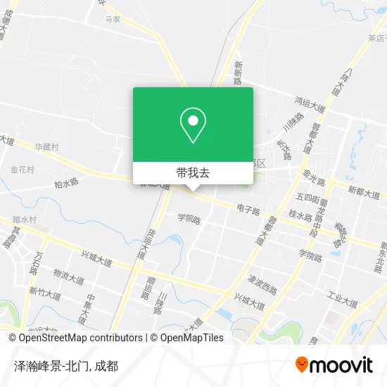 泽瀚峰景-北门地图