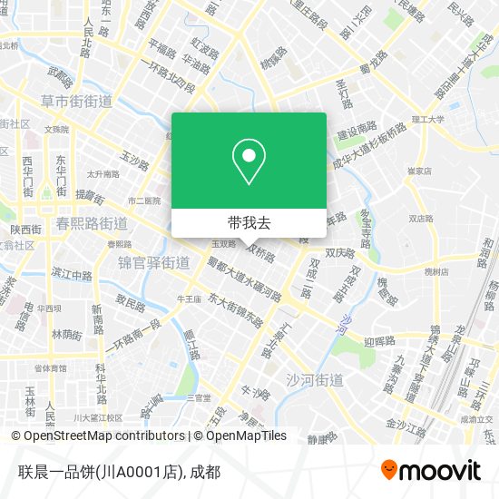 联晨一品饼(川A0001店)地图