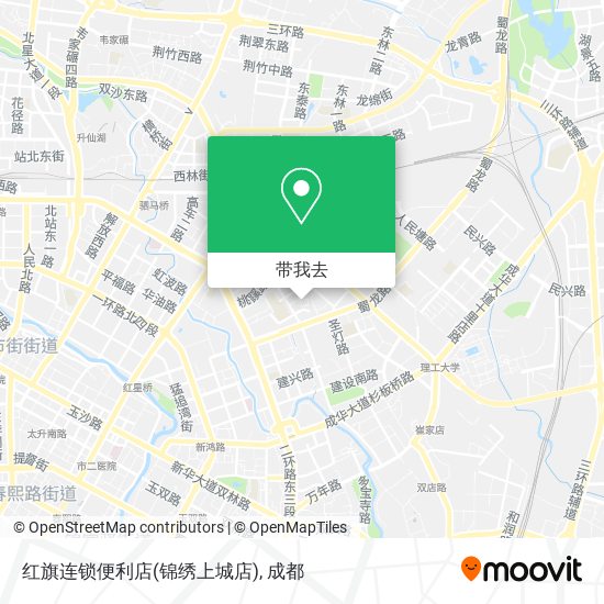 红旗连锁便利店(锦绣上城店)地图