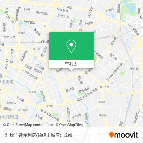 红旗连锁便利店(锦绣上城店)地图