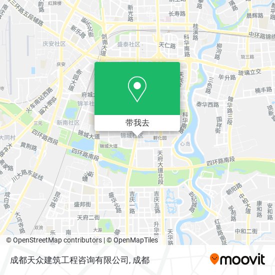 成都天众建筑工程咨询有限公司地图