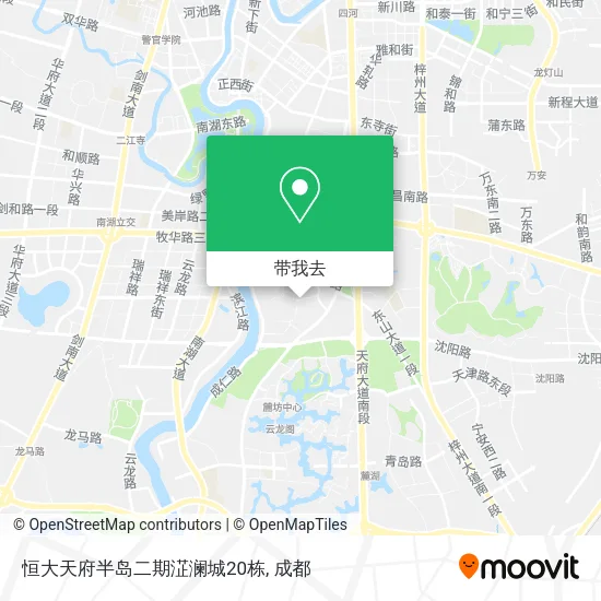 恒大天府半岛二期淽澜城20栋地图